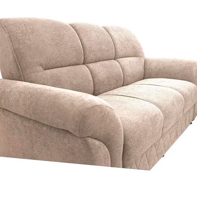 Sofá 3 Lugares Cama inBox Mourato com 187cm de Largura e Revestido em Bouclé Bege Claro