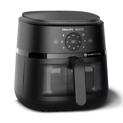 Fritadeira Elétrica Air Fryer Philips Walita Série 2000 XL Digital NA230 Sem Óleo 1700W 6,2L Preto / 220V