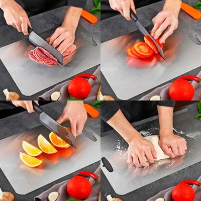 Tabua de Carne Corte Cozinha Profissional Aço Inox 36x25cm