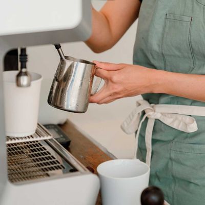 Leiteira Chaleira Bule Medidor Aço Inox Bar Cafeteria 350ml