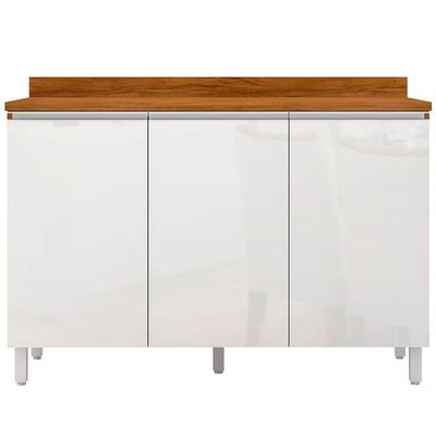 Cozinha Completa Bartira Amazonita com 7 Portas e 3 Prateleiras n/a