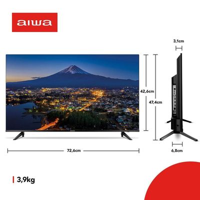 Smart Tv Aiwa 32? Android, Hd, Comando De Voz, Dolby áudio, Hdr10 - Aws-tv-32-bl-02-a Tv 32 Android