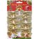 Kit 96 Enfeite árvore Natal Laço Lacinho Gliter Dourado 6cm