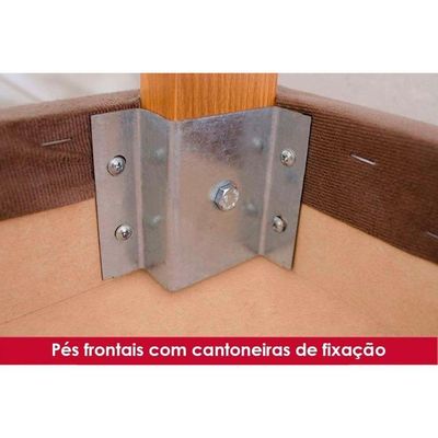 Conjunto Mesa De Cozinha Lins Com Tampo Madeirado Com Vidro Curvo 160x90cm E 6 Cadeiras Esther Nature Linho Cacao Henn