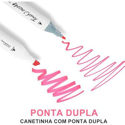 Kit Caneta Marcador Para Colorir Professional - 36 Unidades