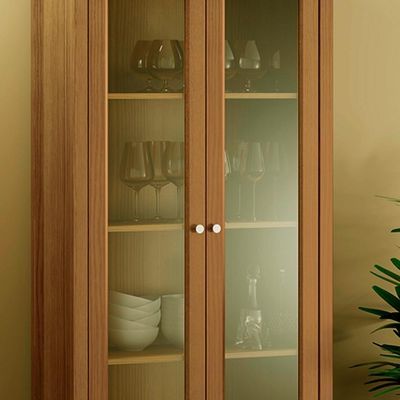 Cristaleira 2 Portas Vidro 1 Gaveta 180x80 Cm E954 Diamond Dtall Diamond
