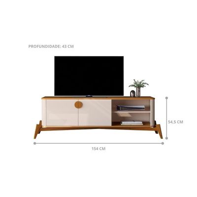 Rack 60 Polegadas Juazeiro Off White Nature