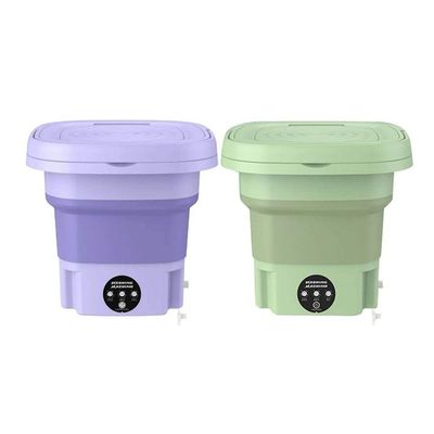 Mini Máquina De Lavar Silenciosa Dobrável Portátil 9 Litros Cor:roxo