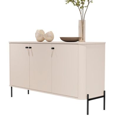 Aparador Baton Rouge Off White Preto