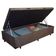 Cama Box Baú Solteiro Suede Sereneprime Marrom 88x188x44