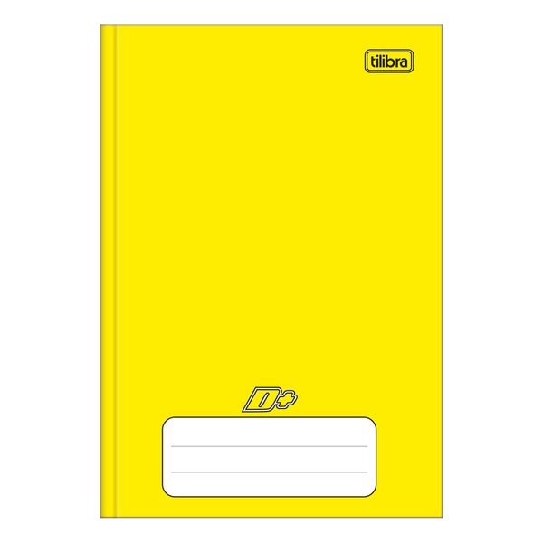 Caderno Brochura Tilibra Capa Dura 1/4 Amarelo 96 Folhas