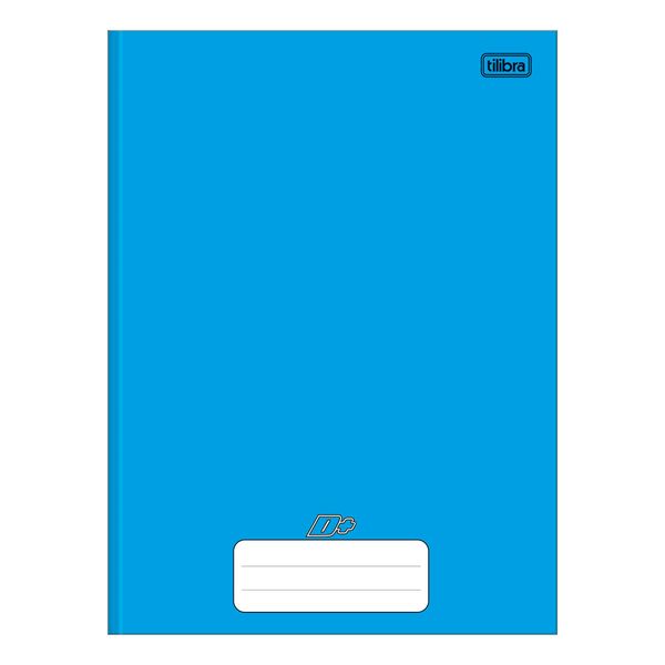 Caderno Brochura Tilibra Capa Dura 1/4 Azul 96 Folhas
