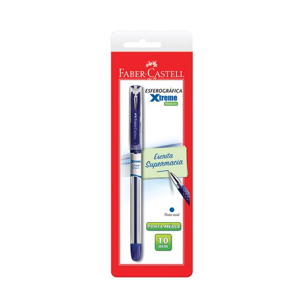 Caneta Esferográfica Faber-Castell Xtreme 1.0mm Azul