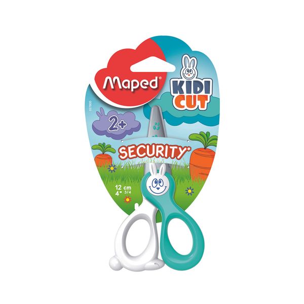 Tesoura Escolar Maped Kidicut Security com Ponta Redonda 12cm