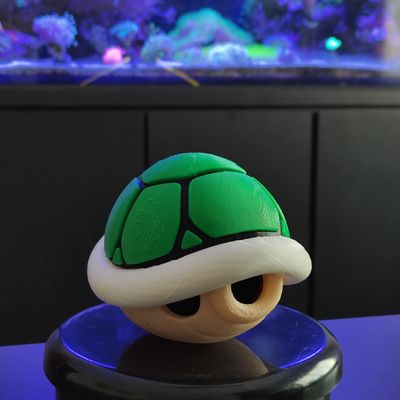 Casco Tartaruga Mario Koopa Verde Super Bros 3D