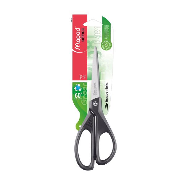 Tesoura Multiuso Maped Essentials Green Preta 21cm