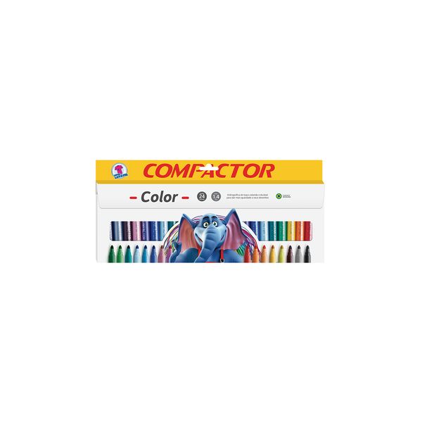 Hidrocor Compactor Color Gig com 24 Cores
