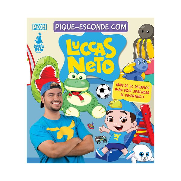Livro Infantil Pixel Mais de 50 Desafios Pique-Esconde com Luccas Neto
