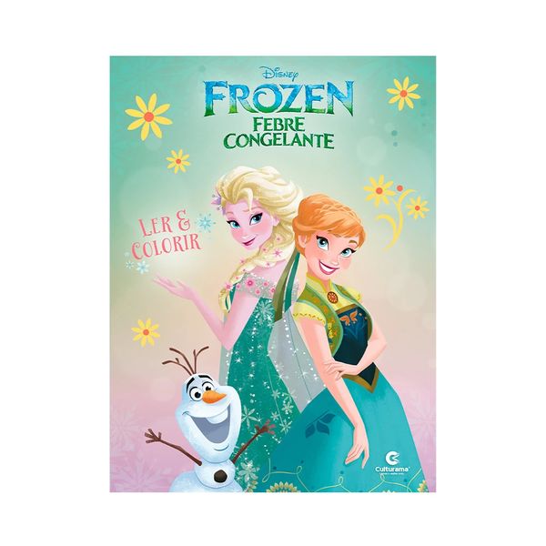 Livro Infantil Gigante Culturama Ler e Colorir Frozen