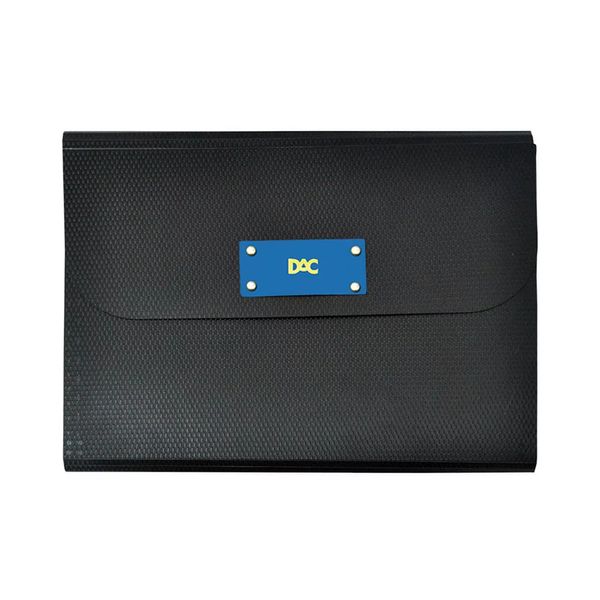 Pasta Sanfonada Dac A4 Reciclada Azul com 12 Divisórias 23x33,2cm
