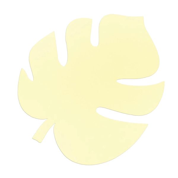 Folhagem Costela de Adão Amarelo Candy Color de Papel com 8 Unidades P