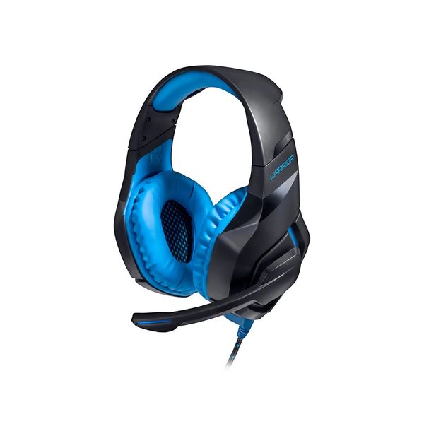 Headset Gamer Warrior Preto e Azul com LED PH244