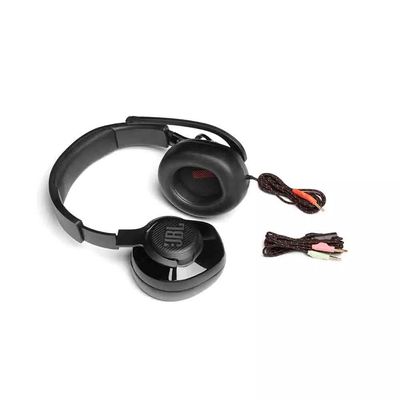 Headphone Gamer JBL Quantum 200 com Fio e Microfone Flip-Up Over-Ear Preto