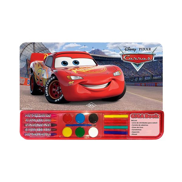 Livro Infantil Colorir Dcl Disney Giga Books Carros 3