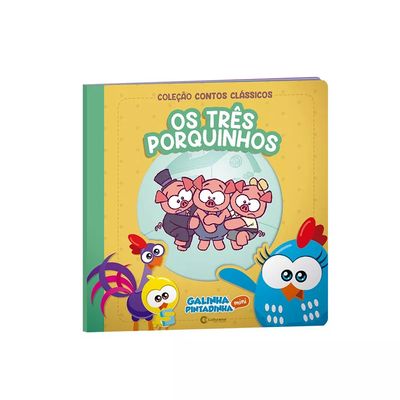 Livro Infantil Culturama Contos Clássicos Galinha Pintadinha Mini e Os Três Porquinhos