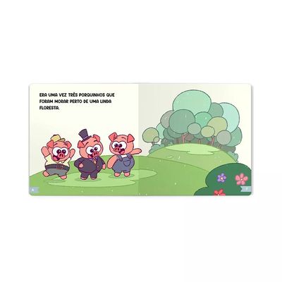 Livro Infantil Culturama Contos Clássicos Galinha Pintadinha Mini e Os Três Porquinhos