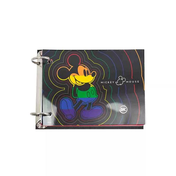 Caderno Mini Dac Argolado Capa PVC Disney Mickey 80 Folhas