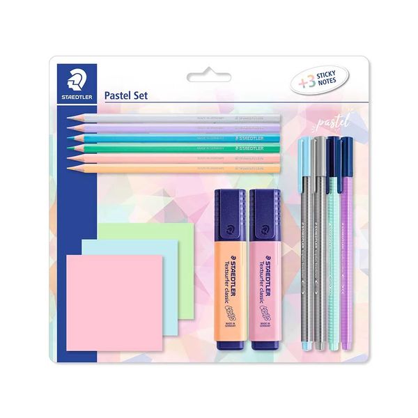 Kit Escolar Staedtler com Lápis de Cor 06 Cores Kit Escolar Staedtler com Lápis de Cor 06 Cores