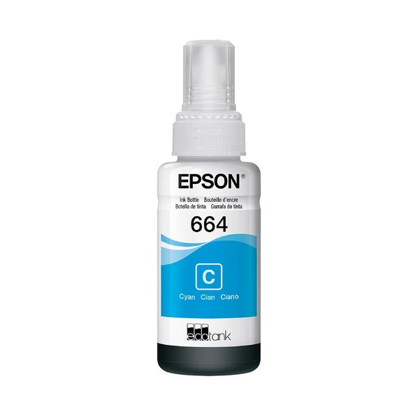 Refil de Tinta Epson T664 Ciano