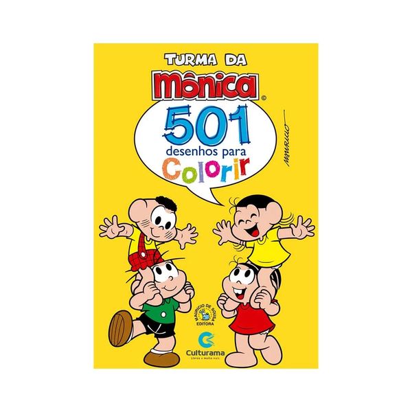 Livro Infantil Culturama 501 Atividades Colorir Turma da Mônica