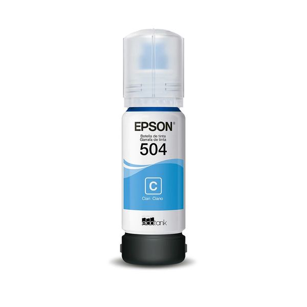 Refil de Tinta Epson T504 Ciano