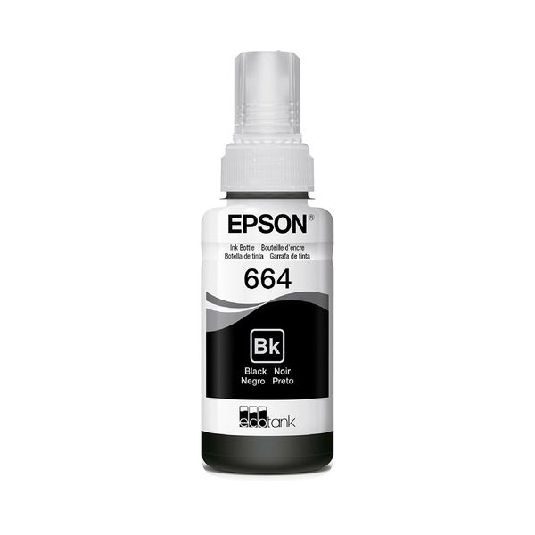 Refil de Tinta Epson T664 Preto