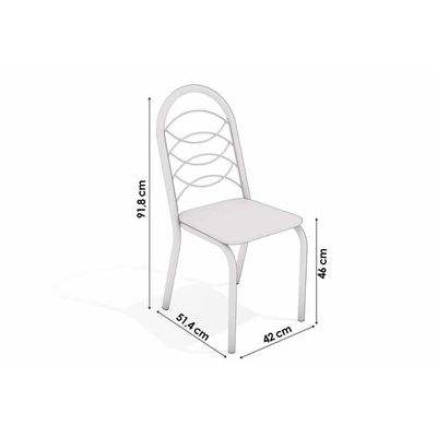 Conjunto Mesa Sala Jantar Volga Com Tampo De Vidro 95cm E 4 Cadeiras Holanda Niquel Marrom Kappesberg