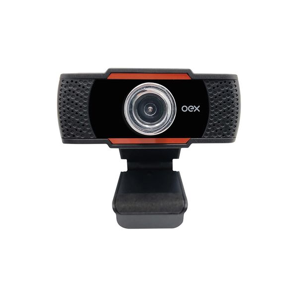 Webcam Oex Easy USB/P2 720p/30FPS Microfone Embutido Preto W200