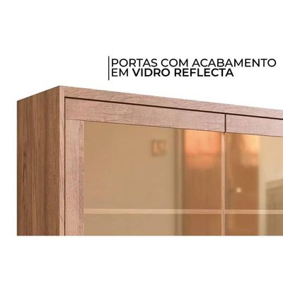 Cozinha Completa 6 Peças Versalis 2 Aéreos 2 Balcões 1 Torre Quente 1 Complemento C6p191 Freijó Grafite Herval