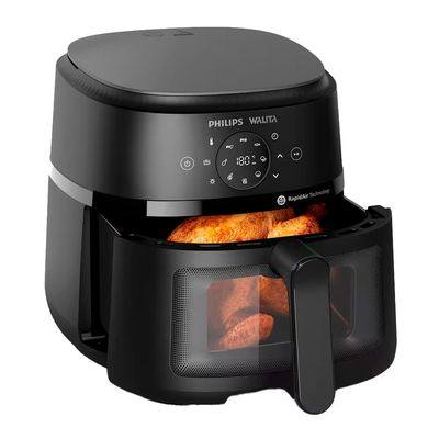 Fritadeira Elétrica Air Fryer Philips Walita Série 2000 XL Digital NA230 Sem Óleo 1700W 6,2L Preto / 110V