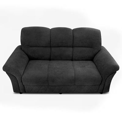 Sofá 3 Lugares Cama inBox Mourato com 187cm de Largura e Revestido em Bouclé Cinza Escuro