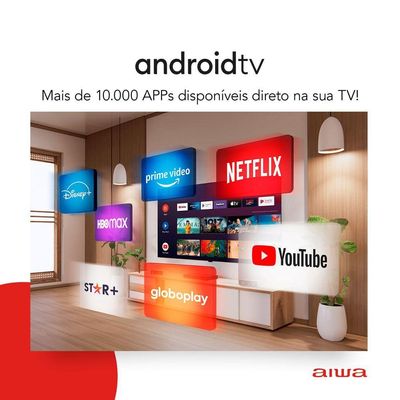 Smart Tv Aiwa 55? Android, 4k, Dolby Vision & Atmos - Aws-tv-55-bl-01 Biv