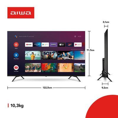 Smart Tv Aiwa 55? Android, 4k, Dolby Vision & Atmos - Aws-tv-55-bl-01 Biv