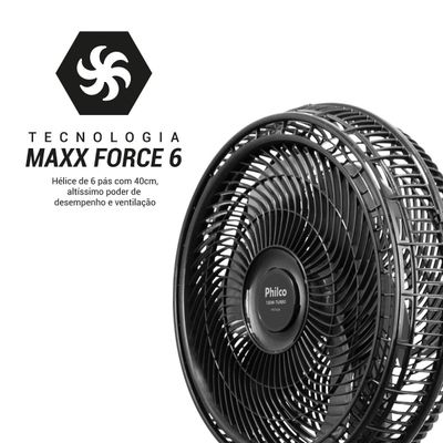 Ventilador 2 em 1 Philco PVT41A Tecnologia Maxx Force 150W 220V
