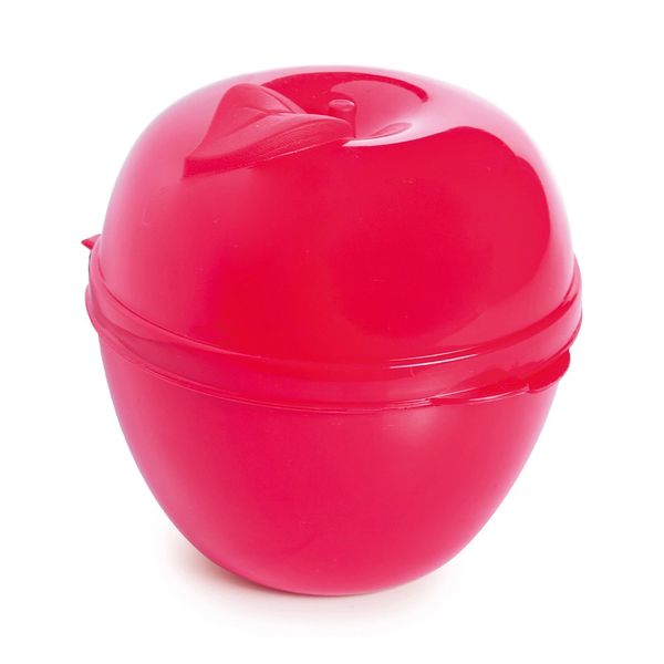 Porta Maçã em Plástico Plasútil com Tampa Fixa Vermelho Porta Maçã em Plástico Plasútil com Tampa Fixa Vermelho