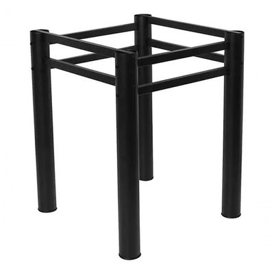 Base Preto Quadrada Para Mesa Jantar Pedra Madeira 75cm Cv2