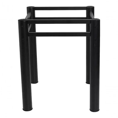 Base Preto Quadrada Para Mesa Jantar Pedra Madeira 75cm Cv2