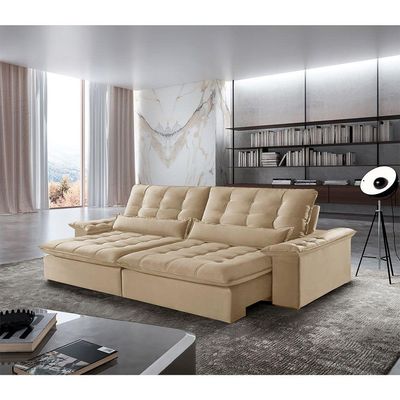 Sofá Victory Linho 02 Módulos De 100cm B25cm Meu Sofá Online A226 Linho Bege