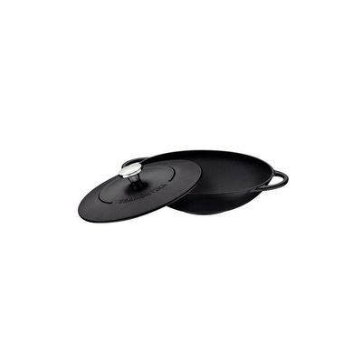 Wok Tramontina Trento Em Ferro Esmaltado Com Revestimento Interno Em Antiaderente Starflon Excellent 32 Cm 5 L