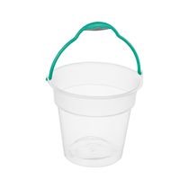 Balde Sanremo em Plástico Cristal Transparente com Alça 15l